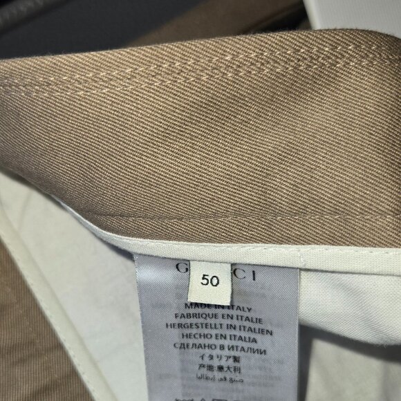 Gucci Double Cotton Twill Pants with Web Loop Details - Picture 11 of 11